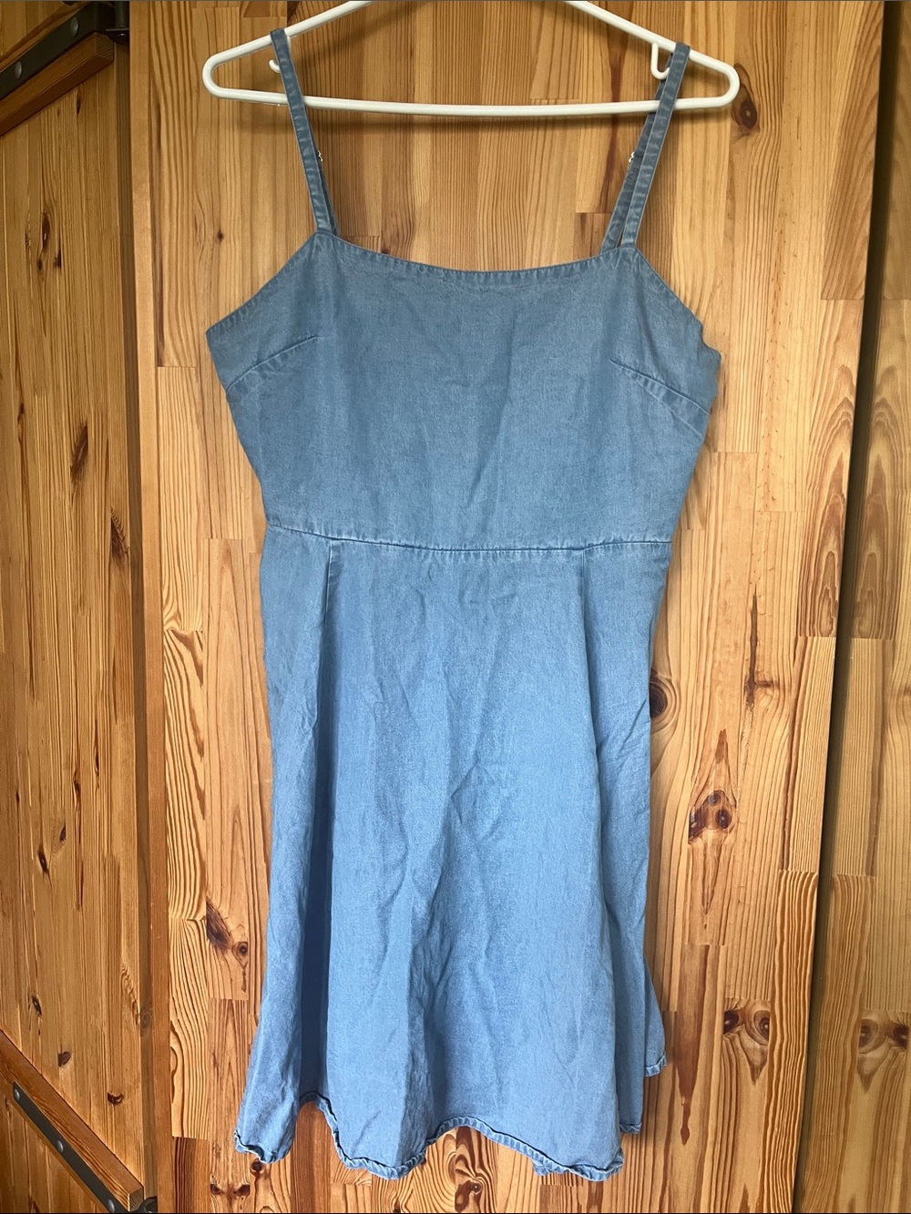 GAP Light Blue Denim Slip Dress (size M)